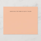 Monogram Gele Floral Foto Weddenschap BEWAART DE D (Achterkant)