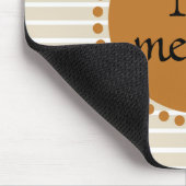 Monogram gele goudstremmende cirkel muismat (Hoek)