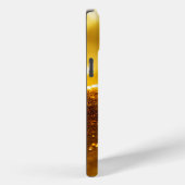 Monogram gele luxe glitter Case-Mate iPhone case (Achterkant / Rechts)