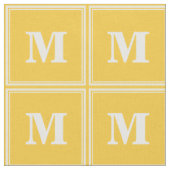 Monogram gele strepen stof (Close Up)