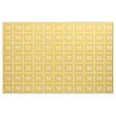 Monogram gele strepen stof (Fat Quarter)
