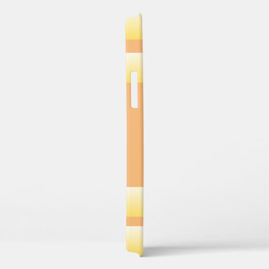 Monogram Gele Stripe Case-Mate iPhone Case (Achterkant / Rechts)