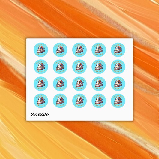 Monogram Gelukkige Verjaardag - Raceauto | Ronde Sticker