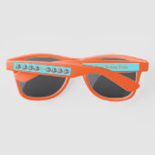 Monogram Gelukkige Verjaardag - Raceauto | Zonnebrillen (Achterkant)