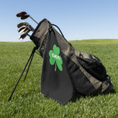 Monogram Geluks Klavertje Vier Golfhanddoek (Groen)