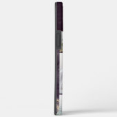 Monogram Gemarmerde Donkere Marmer 5 Foto Collage Case-Mate iPhone Case (Achterkant / Rechts)