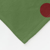 Monogram gemerkte herfstbladeren herfst rood groen fleece deken (Hoek)