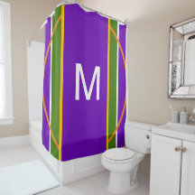 Monogram geometrisch helder Paars geel