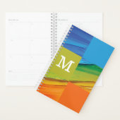 Monogram geometrisch kleurrijk ontwerp planner (Display)