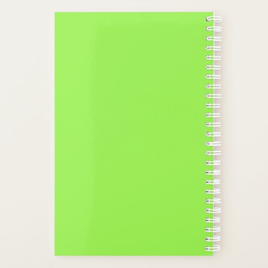 Monogram geometrisch kleurrijk ontwerp planner (Achterkant)