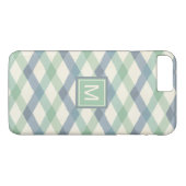 Monogram | Geometrisch pasteipatroon Case-Mate iPhone Case (Achterkant (Horizontaal))