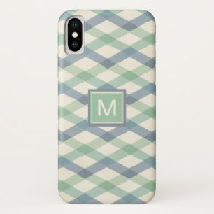 Monogram   Geometrisch pasteipatroon Case-Mate iPhone Case