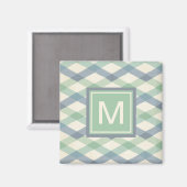 Monogram | Geometrisch pasteipatroon Magneet (Voorkant / Achterkant)