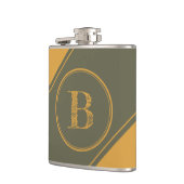 Monogram Geometrische diagonaal Mango Moss Green F Heupfles (Links)