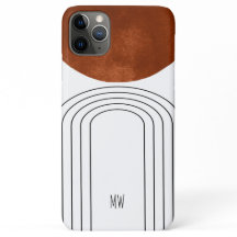 Monogram Geometrische Mid Century Modern Stijl