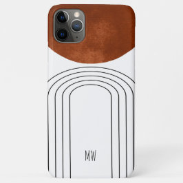 Monogram geometrische midden eeuw moderne stijl Case-Mate iPhone case