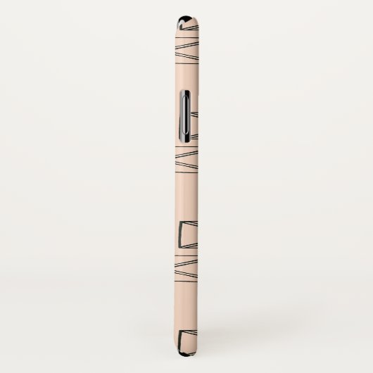 Monogram | Geometrische rechthoek X Ontwerp Case-Mate iPhone Case (Achterkant / rechts)