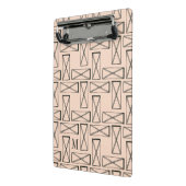 Monogram | Geometrische rechthoek X Ontwerp Mini Klembord (Angled2)