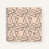 Monogram | Geometrische rechthoek X Ontwerp Notitieboek (Voorkant)