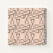 Monogram | Geometrische rechthoek X Ontwerp Notitieboek (Achterkant)