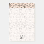 Monogram | Geometrische rechthoek X Ontwerp Post-it® Notes (Voorkant)