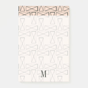 Monogram   Geometrische rechthoek X Ontwerp Post-it® Notes