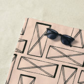 Monogram | Geometrische rechthoek X Ontwerp Strandlaken (In situ)