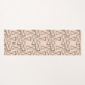 Monogram | Geometrische rechthoek X Ontwerp Yogamat (Voorkant (horizontaal))