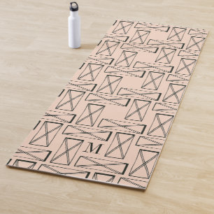 Monogram   Geometrische rechthoek X Ontwerp Yogamat