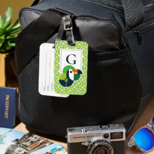 Monogram Geometrische Toekan Brazilië's Iconische  Bagagelabel