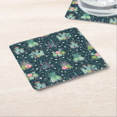 Monogram | Geometrische zusterpatronen Kartonnen Onderzetters (Schuin)