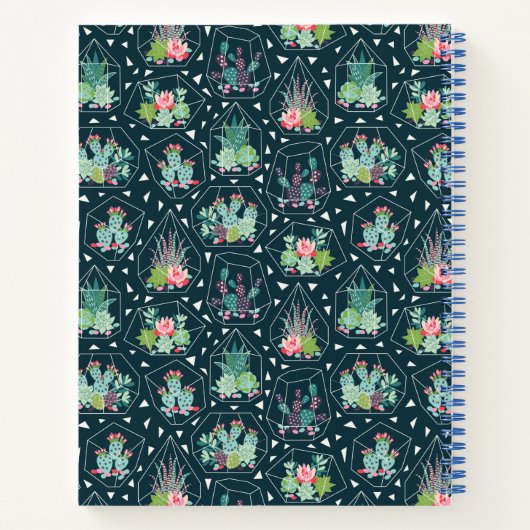 Monogram | Geometrische zusterpatronen Notitieboek (Achterkant)