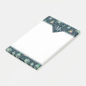 Monogram | Geometrische zusterpatronen Post-it® Notes (Schuin)