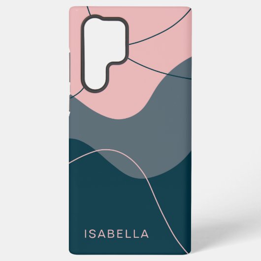 Monogram gepersonaliseerd Abstract Samsung Galaxy Hoesje (Achterkant)