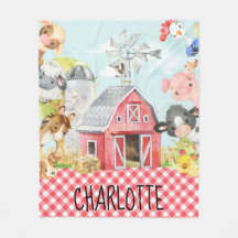 Monogram Gepersonaliseerd Boerderij Barnyard Diere