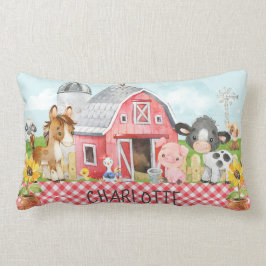 Monogram Gepersonaliseerd Boerderij Barnyard Diere Kussen