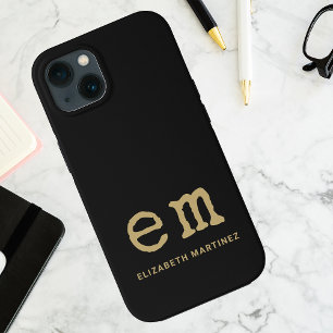 Monogram Gepersonaliseerd Eenvoudig Minimalistisch Case-Mate iPhone Case