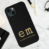 Monogram Gepersonaliseerd Eenvoudig Minimalistisch Case-Mate iPhone Case