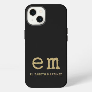 Monogram Gepersonaliseerd Eenvoudig Minimalistisch iPhone 13 Hoesje