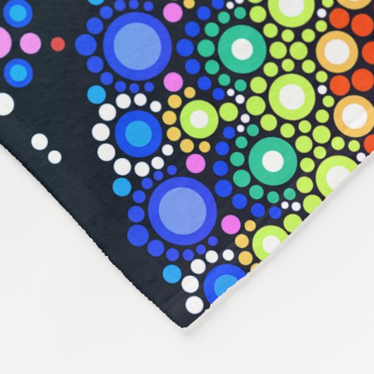 Monogram gepersonaliseerd fleece deken (Hoek)