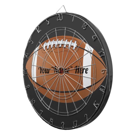 Monogram gepersonaliseerd football dartbord (Voorkant Rechts)