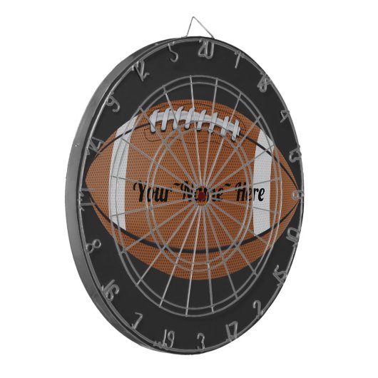 Monogram gepersonaliseerd football dartbord (Voorkant Links)