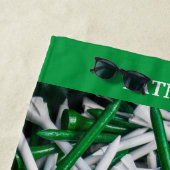 Monogram Gepersonaliseerd Golf-/Beach-handdoek Strandlaken (In situ)