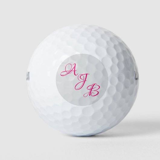 Monogram gepersonaliseerd golfballen (Voorkant)