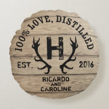 Monogram gepersonaliseerd hout - Bourbon Barrel We