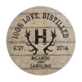 Monogram gepersonaliseerd hout - Bourbon Barrel We Snijplank (Voorkant)