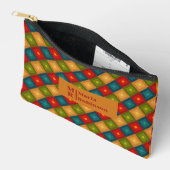Monogram gepersonaliseerd initiaal naam kwadraatpa etui (Open)