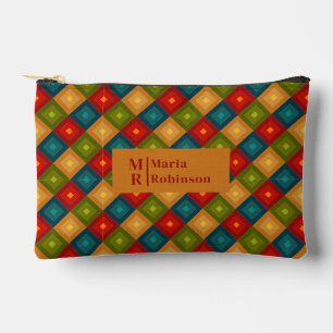 Monogram gepersonaliseerd initiaal naam kwadraatpa etui
