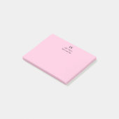 Monogram Gepersonaliseerd Initialen Naam en titel Post-it® Notes (Schuin)