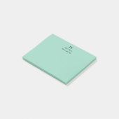 Monogram Gepersonaliseerd Initialen Naam en titel Post-it® Notes (Schuin)